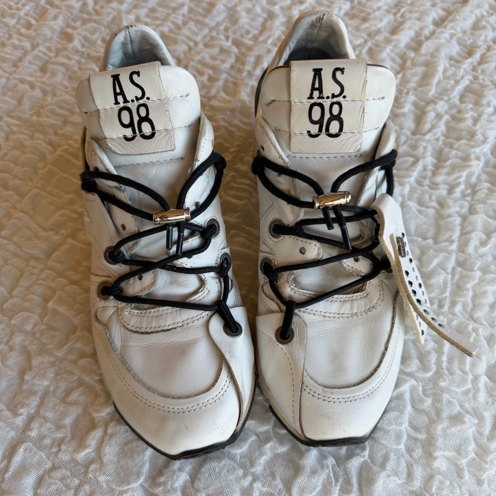 A.S.98 Denastar Leather Sneakers EU39/US8.5 - Picture 3 of 13